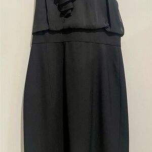 London Times Classic Black Strapless Dress
